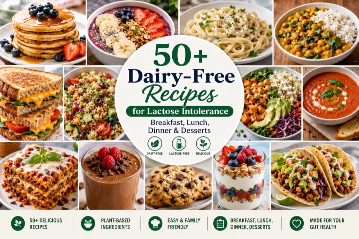 50+ Dairy-Free Recipes for Lactose Intolerance