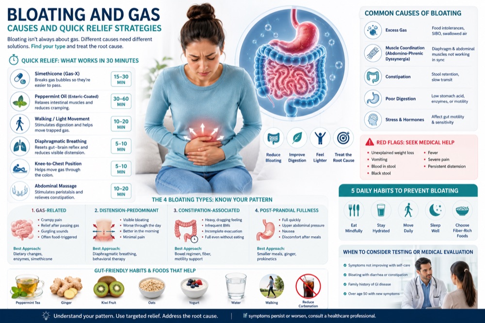 Bloating and Gas: Causes and Quick Relief Strategies