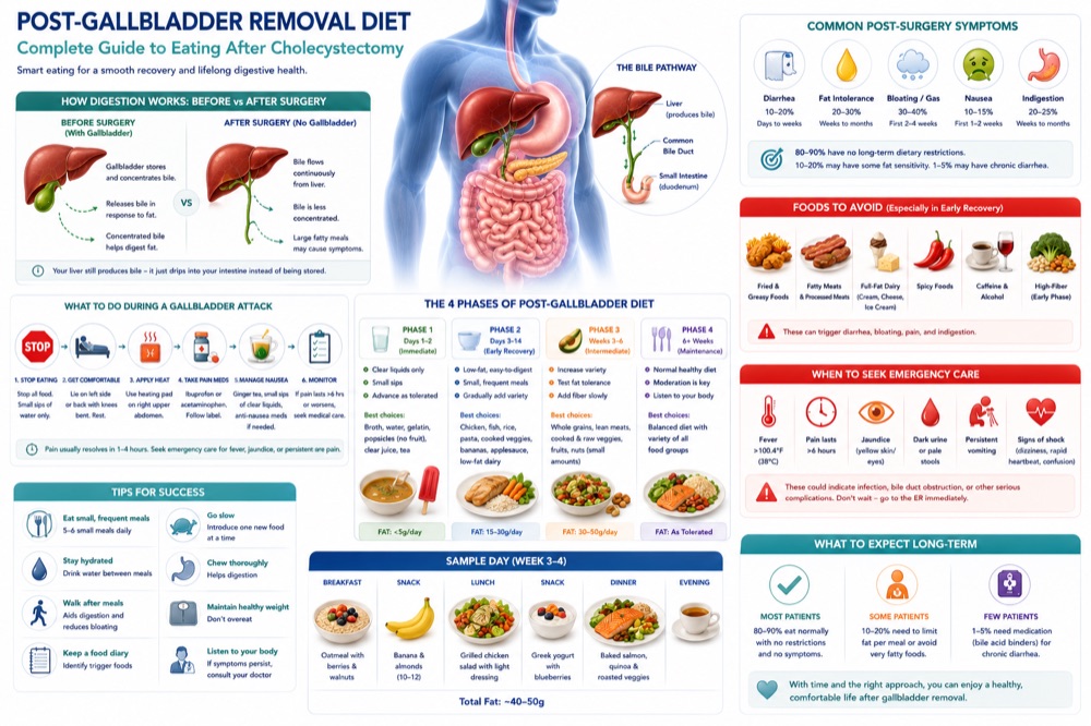 Post-Gallbladder Removal Diet