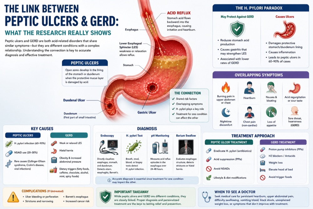 The Link Between Peptic Ulcers and GERD